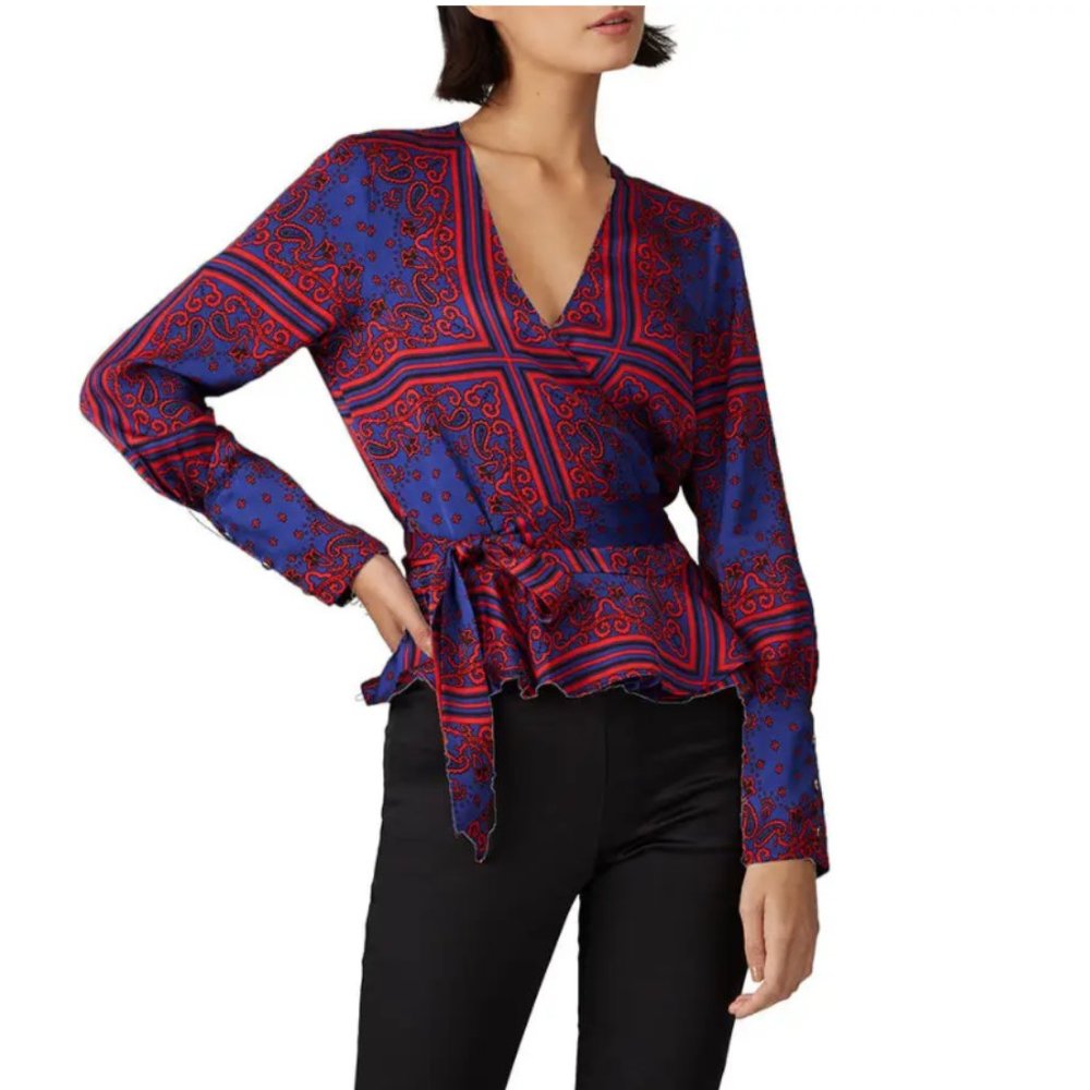 Multi Print Wrap Top Scotch & Soda